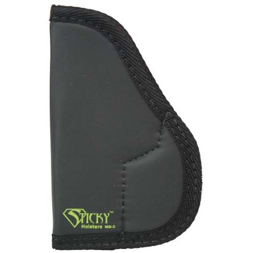 Sticky Holsters Medium Sticky Pocket Holster for Walther PPK and Similar 3.5″ – 4″ Barrel Black Ambi