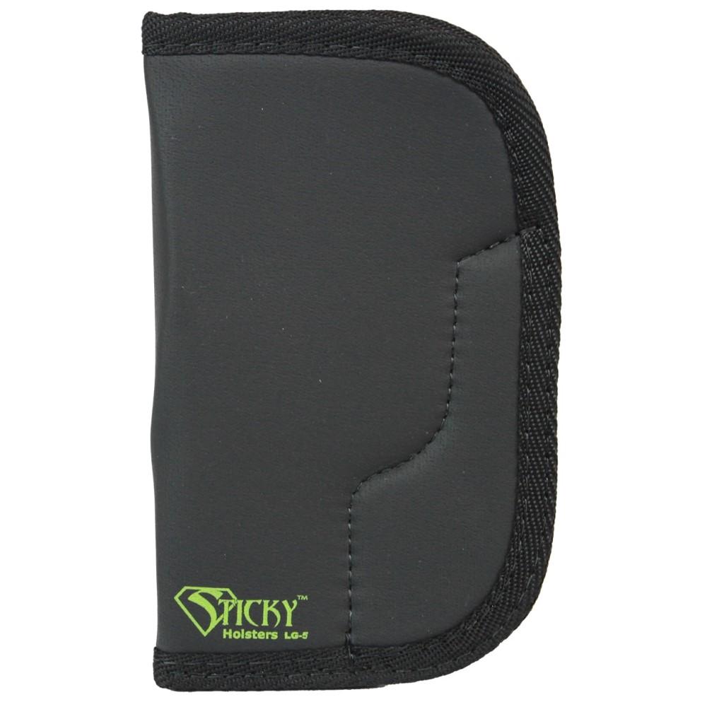 Sticky Holsters Large Sticky Pocket Holster for 4″ Revolvers Grey Ambi
