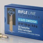 PPU Rifle Ammunition 6.5x55mm Swedish 139 gr SP 2540 fps – 20/ct