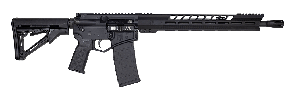DIAMONDBACK FIREARMS DB15BG 300BLK BLACK 16″ V RAIL