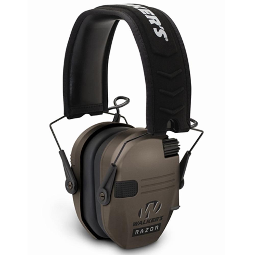 Walker’s Game Razor Slim Shooter Folding Ear Muffs 23dB Dark Earth