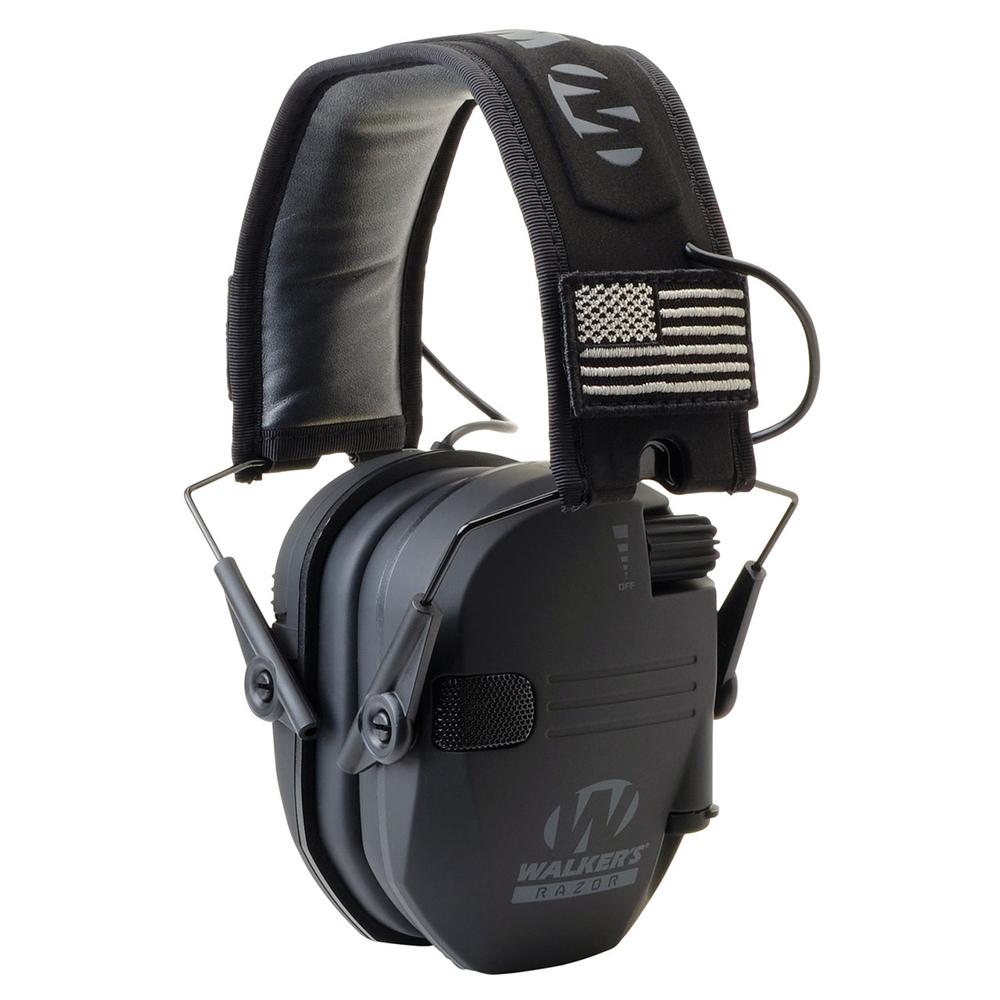 Walker’s Razor Patriot Series Razor Slim Electronic Muff 23 NRR Black Patriot