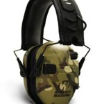 Walker’s Razor Slim Shooter Folding Electronic Muff- Camo Tan