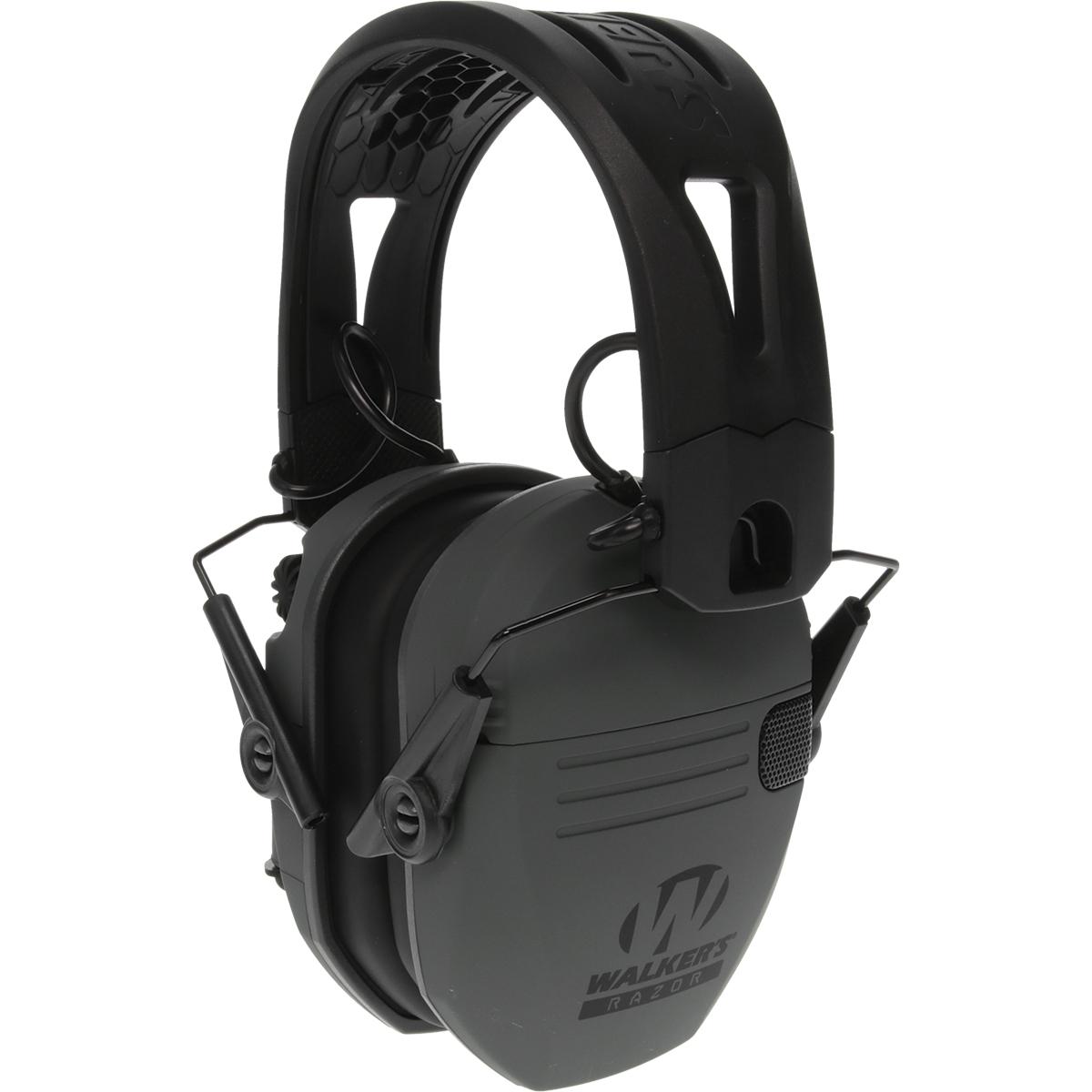 Walker’s  Razor Tacti-Grip Ear Muffs -Battleship Gray 23NRR