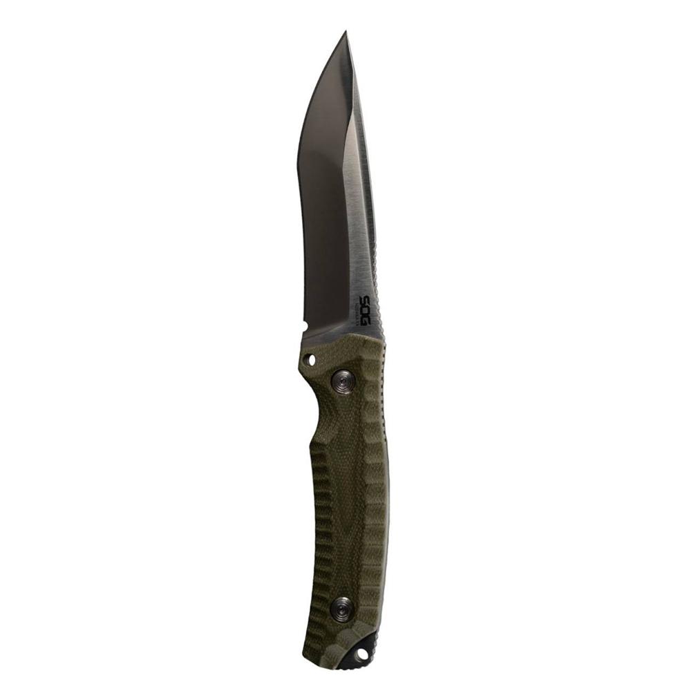 SOG Knives Hidaka FX Fixed Knife 4-4/5″ Drop Point Blade Green Box