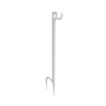 Birchwood Casey single Hook Steel Target Hanger Ground Stake – White