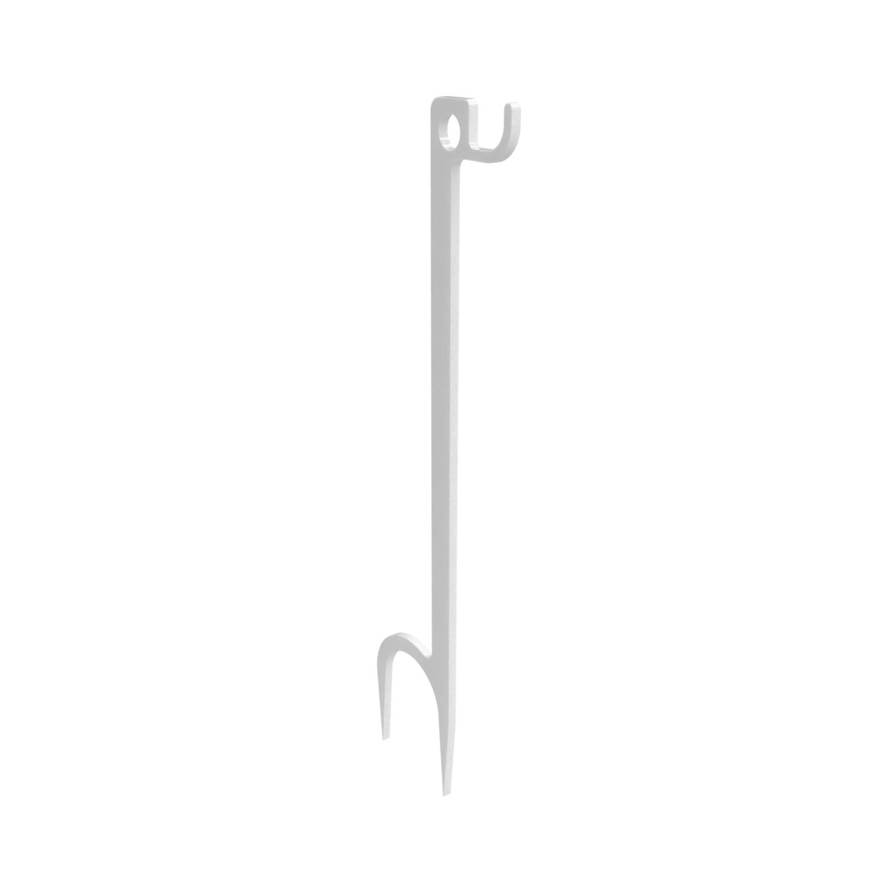Birchwood Casey single Hook Steel Target Hanger Ground Stake – White