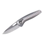 SOG Knives One-Zero XR Folding Knife 3-1/10″ Drop Point Blade Silver Black Box