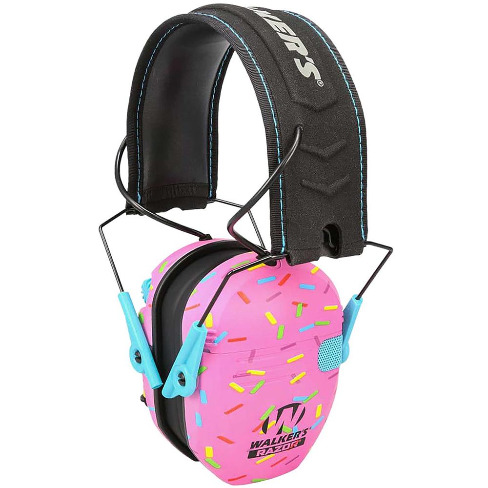 Walker’s Razor Slim Electronic Ear Muff 23dB Pink Sprinkles
