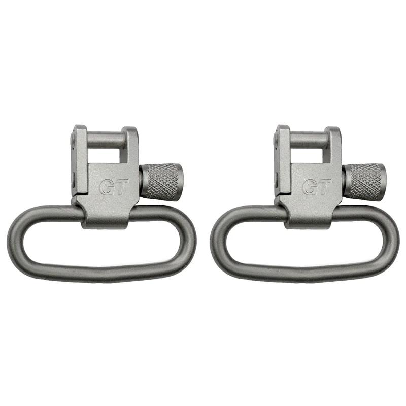 Grovtec 1.25″ Locking Swivel Set Silver 2/ct