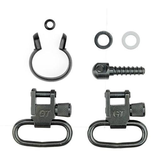 Grovtec One Piece Barrel Band Swivel Sets .645″ to .660″ Black