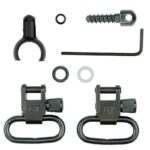 Grovtec Two Piece Barrel Band Swivel Sets .800″ to .850″ Black
