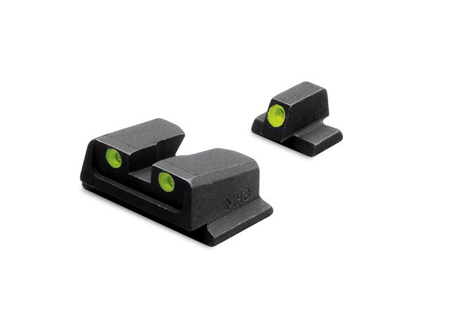 Meprolight Smith & Wesson Tru-Dot Night Sight Set – TD M&P Full Size Compact. 9mm .40 Fixed Set Green