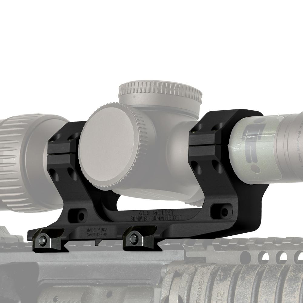 Reptilia AUS Mount 1-Piece Scope Mount 30mm 1.54″ H Black Anodized