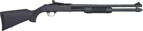 Mossberg 590 9-Shot 20 GA Shotgun 8rd Magazine 3″ Chamber 20″ Barrel Black Ghost Ring Sights