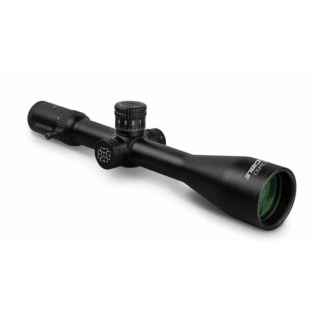 Konus Invincible Rifle Scope 5-50×60 34mm SFP Fine Crosshair Illum. Black