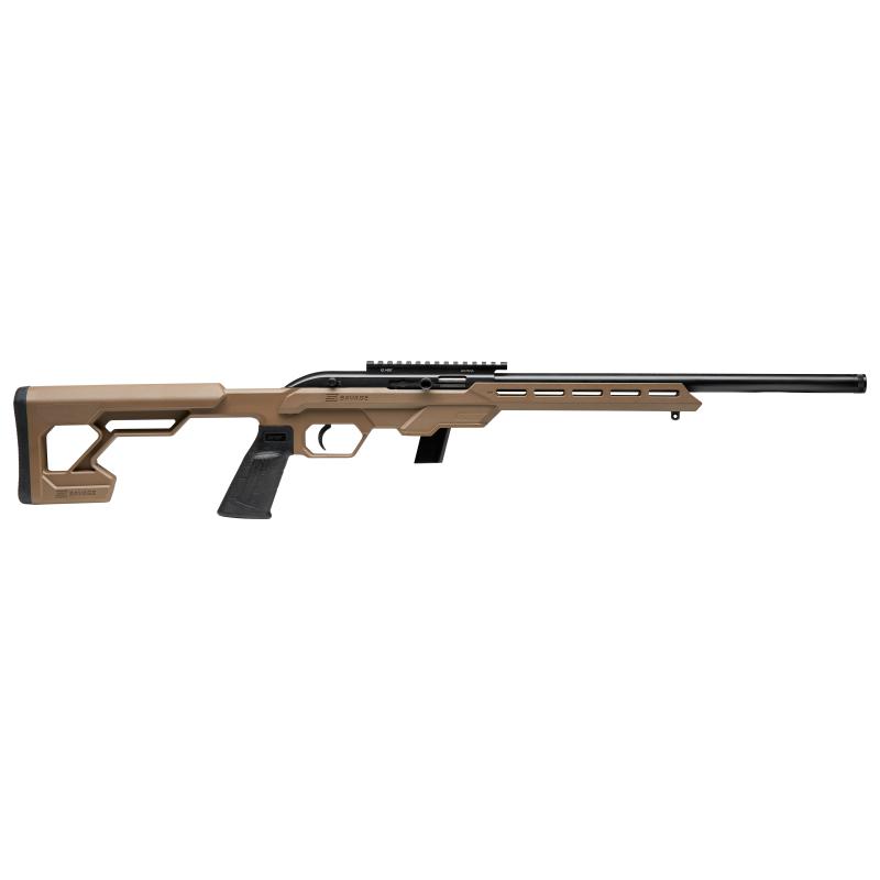 Savage Arms 64 Precision Rifle 22LR 10rd Magazine 16.5″ Threaded Barrel FDE