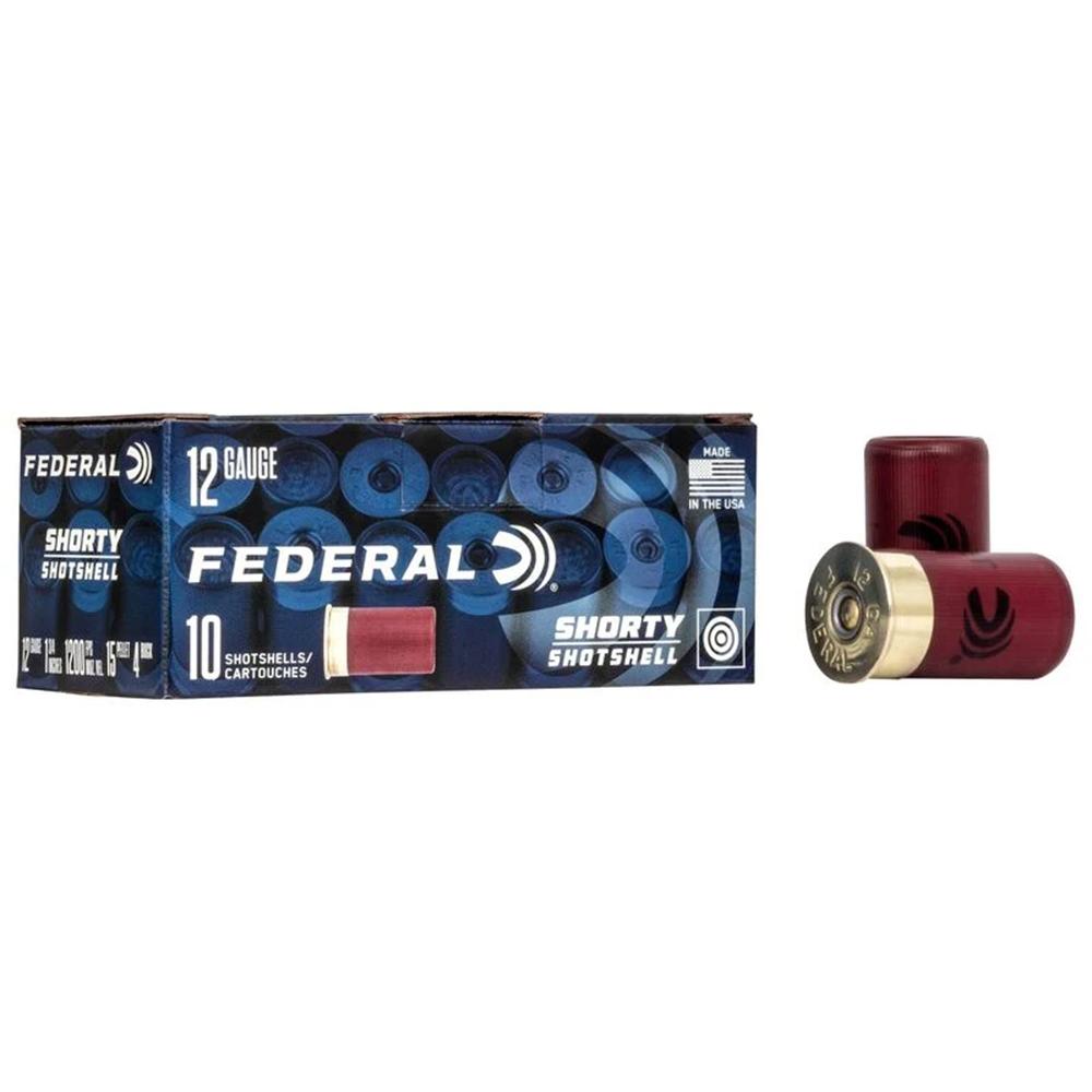 Federal Mini Shotshell 12ga 1-3/4″ 4 Buckshot 10/ct