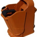 Maglula UpLULA Universal Pistol Mag Loader/Unloader 9mm TO .45 cal – Orange Brown