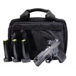 Rost Martin RM1C Comp Handgun Bundle 9mm Luger 15rd(1)&17(3) Magazines 4″ Barrel Black Viridian Red Dot Pistol Case