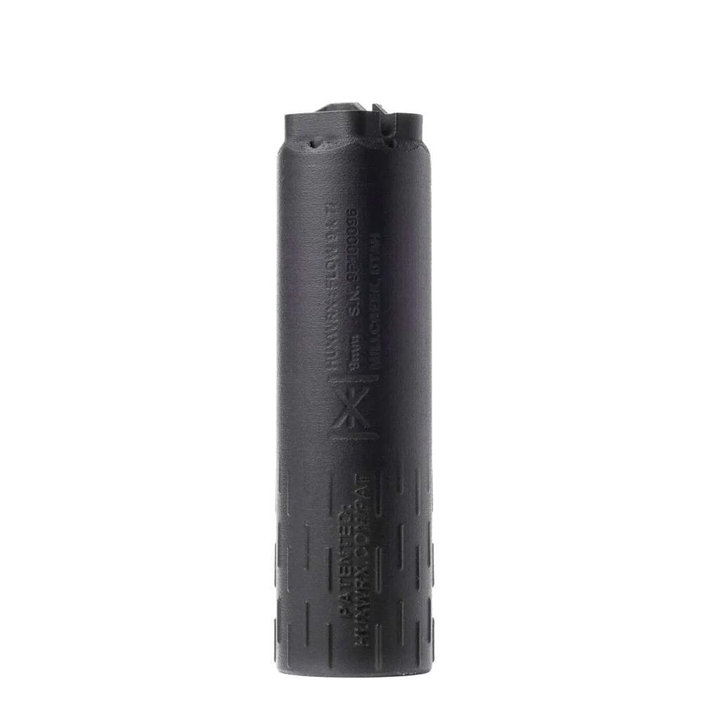 Huxwrx FLow 9K TI Suppressor 9mm Luger 1/2×28 Thread Black