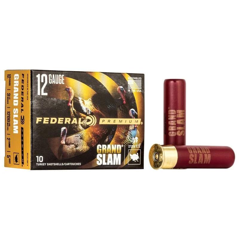 Federal Grand Slam Shotshells 12ga 3-1/2″ 2oz 1200fps #5 10/ct