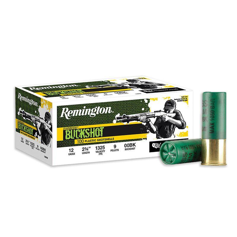 Remington Express Buckshot Shotshells 12ga 2-3/4″ 9 plts #00 1325 fps 100/ct