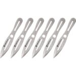 Smith & Wesson 6 8″ Throwing Knives 4 1/4″ Blade Silver