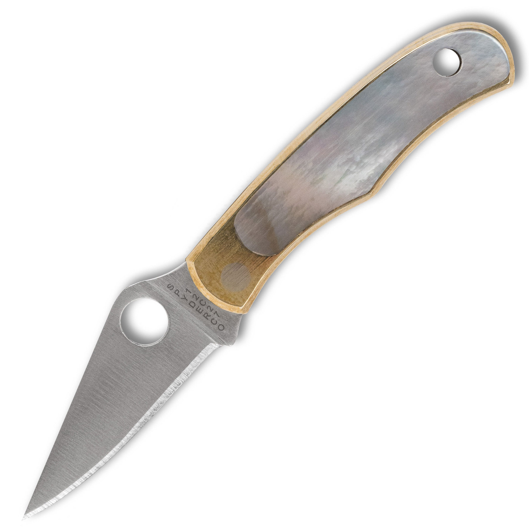 SPY BUG 1.25″ NICKEL/ABALONE