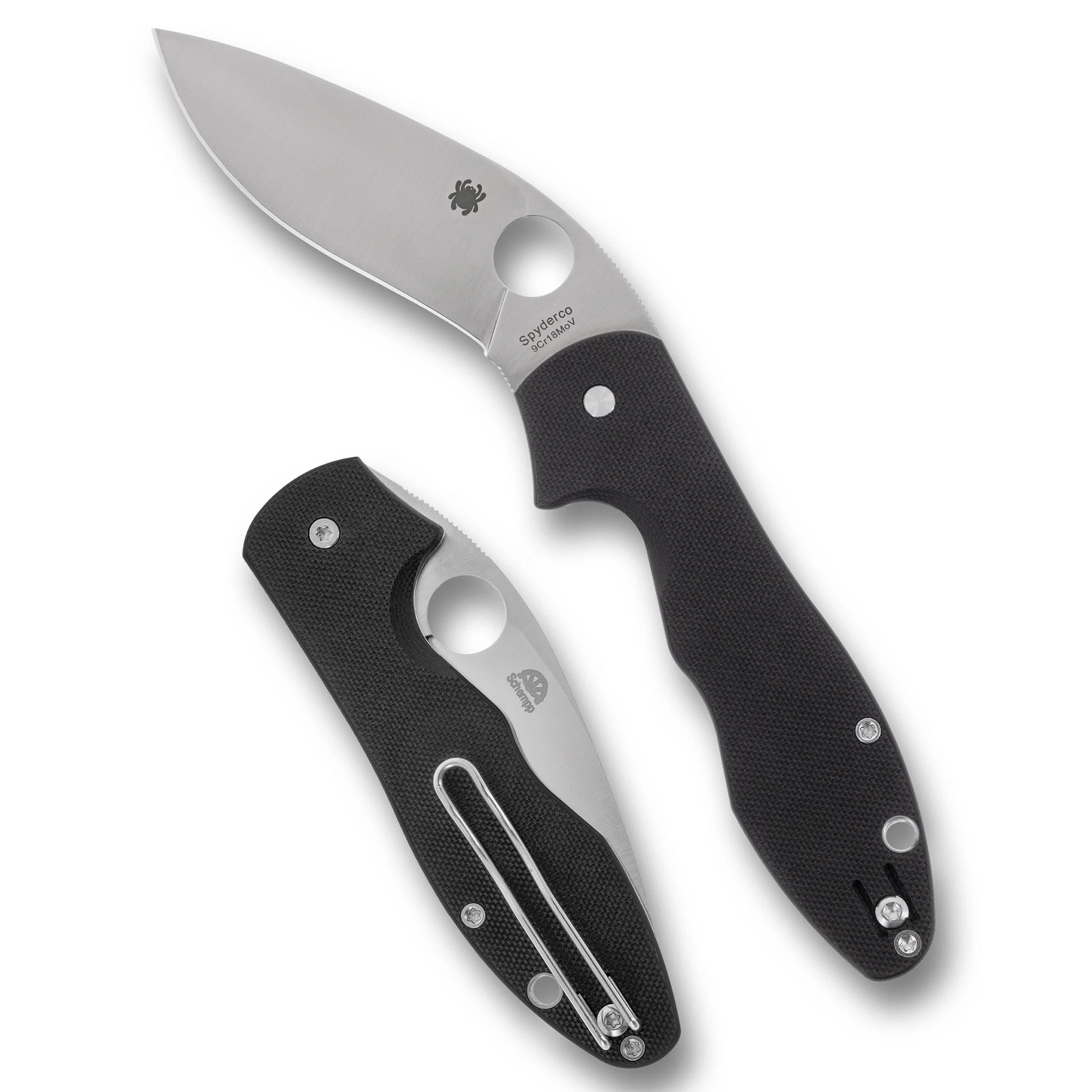 SPY RETRACT 3.4″ KUKRI BLK-G10