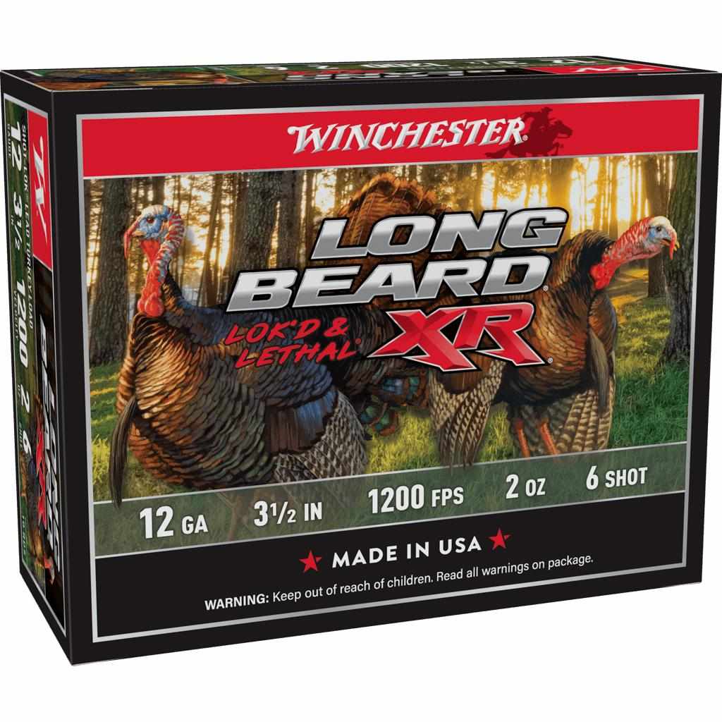 Winchester Long Beard XR Shotshells 12 ga 3-1/2″ 2 oz #6 1200 fps 10/ct