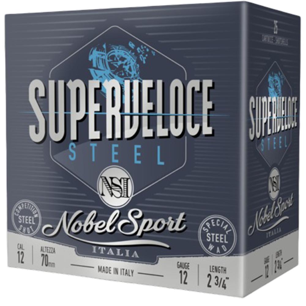 Nobel Target Steel Shotshells 12 ga 2-3/4″ 1oz 1378 fps #6 25/ct