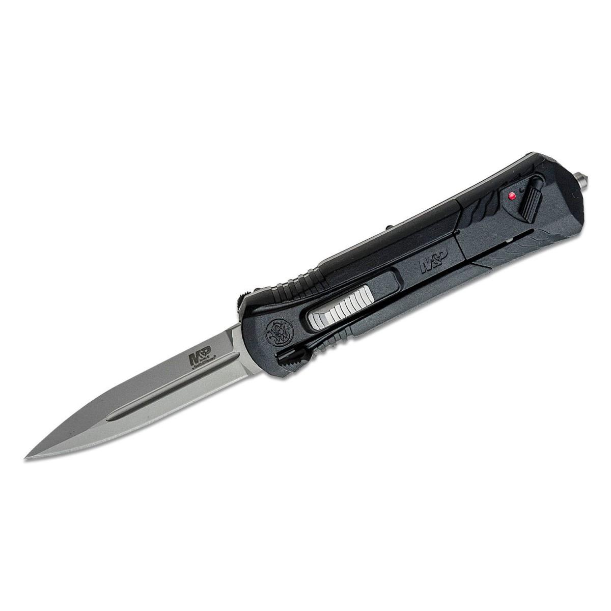 Smith & Wesson MPOTF10 OTF Assisted Knife 3 1/2″ Spear Point Blade Black