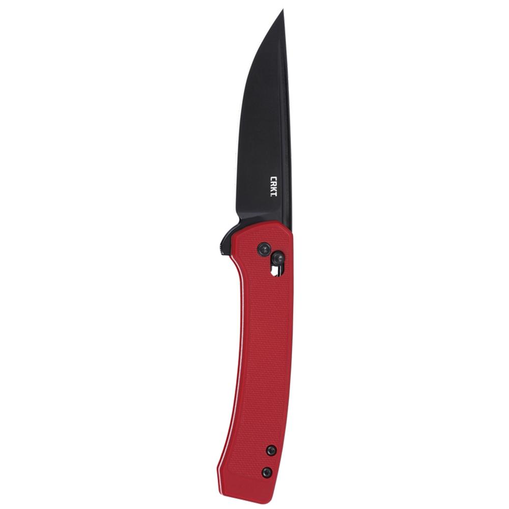 CRKT Q Compact Folding Knife 3″ Drop Point Blade Red