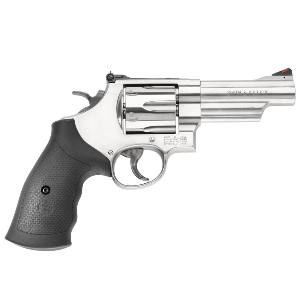 Smith & Wesson N-Frame Model 629 Handgun .44 Mag 6rd Capacity 4″ Barrel Silver with Black Grip