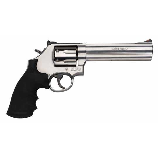 Smith & Wesson L-Frame Model 686 Plus Handgun .357 Mag 7rd Capacity 6″ Barrel Silver with Black Grip