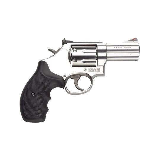 Smith & Wesson L-Frame Model 686 Plus Handgun .357 Mag 7rd Capacity 3″ Barrel Silver with Black Grip