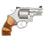 S&W PC M627 Handgun .38 Spl/ .357 Mag 8rd Capacity 2-5/8″ Barrel Stainless Steel Frame Wood Grips