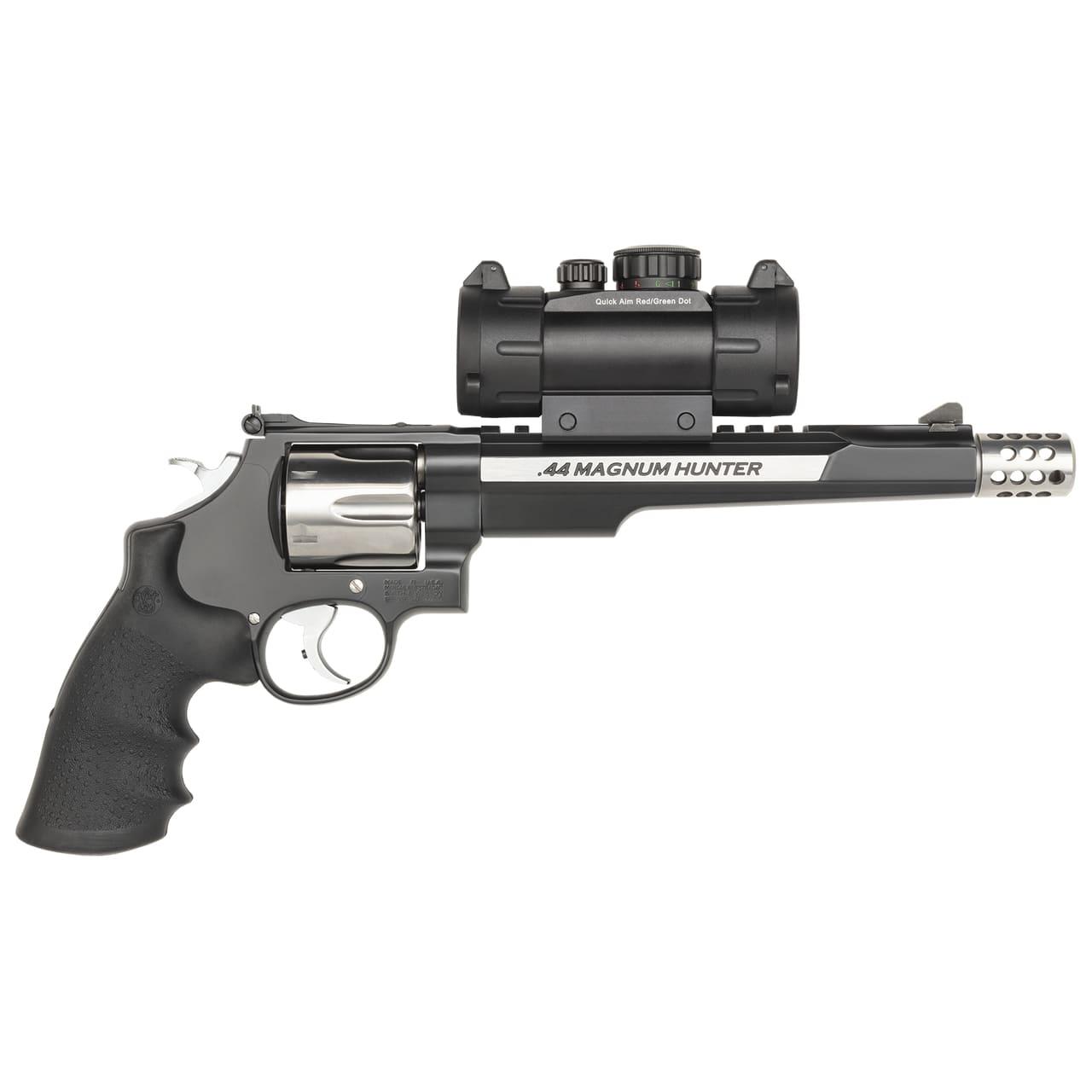 S&W PC M629 Hunter w/Red/Green Dot Handgun .44 Mag 6rd Capacity 7.5″ Barrel w/Compensator Two-Tone Finish