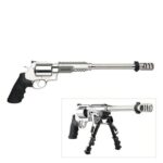 S&W PC M460XVR Handgun .460 S&W Mag 5rd Capacity 14″ Barrel Satin Stainless Finish with Bipod