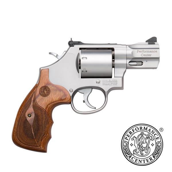 Smith & Wesson L-Frame Model 686 Handgun .357 Mag 7rd Capacity 2.5″ Barrel Silver with Wood Grip