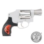 Smith & Wesson J-Frame Performance Center Model 642 Performance Handgun .38 Spl 5rd Capacity 1.88″ Barrel Silver with Black and Wood Grips