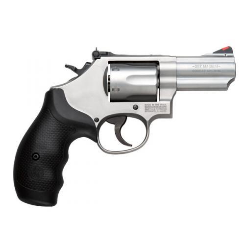 Smith & Wesson K-Frame Model 66 Combat Magnum Handgun .357 Mag 6rd Capacity 2.75″ Barrel Silver with Black Grip