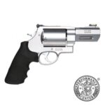 Smith & Wesson X Frame Series Performance Center Model 500 Handgun 500 S&W Mag 5rd Capacity 3.5″ Barrel Silver with Black Grip Fiber Optic Sights