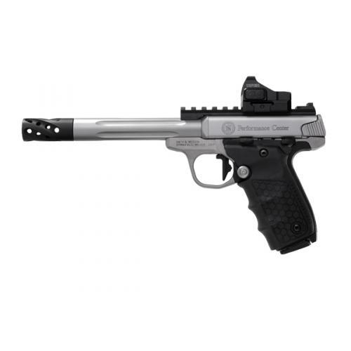 Smith & Wesson Performance Center SW22 Victory Target Handgun 22 LR 10rd Magazine 6″ Fluted Barrel with Red Dot Sight
