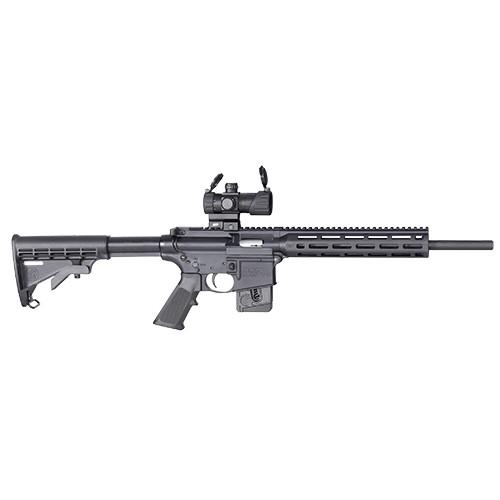 S&W M&P 15-22 Sport Rifle .22LR 10rd Magazine 16.5″ Barrel with MP-100 M&P Red/Green Dot Optic Compliant Fixed Stock