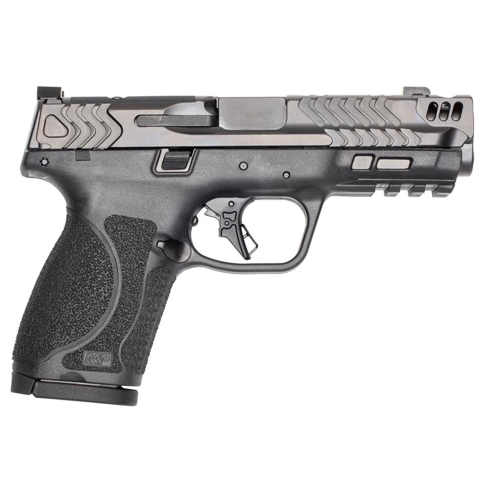 S&W PC M&P 9 M2.0 Compact Carry Comp Handgun 9mm Luger 15rd Magazine(2) 4.22″ Barrel Optic Ready No Thumb Safety