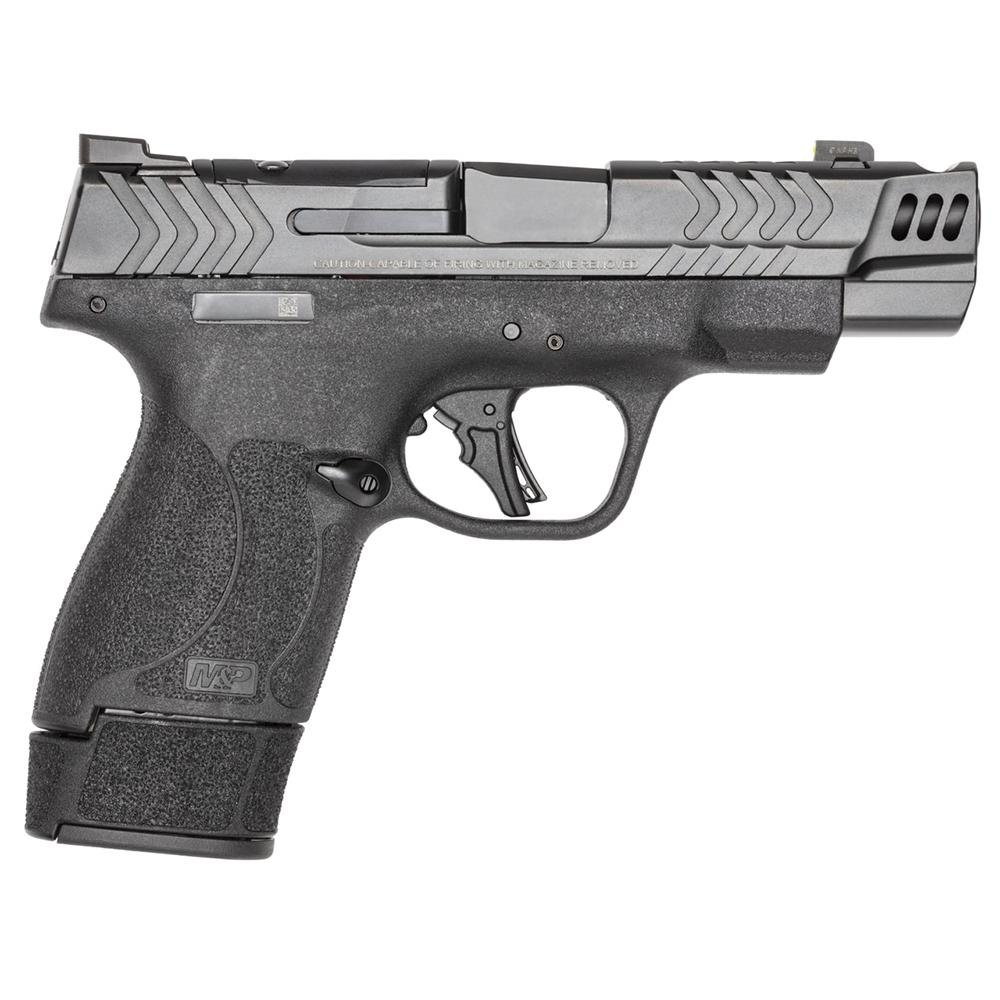 S&W PC M&P 9 Shield Plus Carry Comp Handgun 9mm Luger 10/13/15rd Magazines 4″ Barrel Optic Ready No Thumb Safety