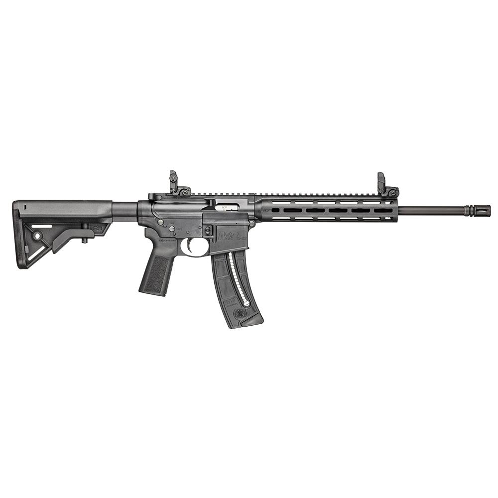 S&W M&P 15-22 Sport Rifle .22 LR 25rd Magazine 16.5″ Barrel MBUS Sight and B5 Grip
