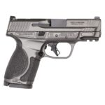 S&W M&P 9 M2.0 Metal Compact OR Handgun 9mm Luger 15rd Magazine(2) 3.6″ Barrel Tungsten Gray Cerakote No Thumb Safety